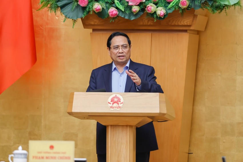 Thủ tướng Phạm Minh Chính yêu cầu "Ăn Tết gọn, làm việc sớm, vào việc ngay". Ảnh: Nhật Bắc