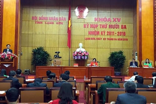 Kỳ họp HĐND tỉnh Lạng Sơn sáng nay.