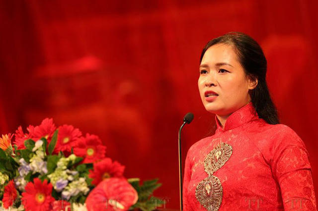 Bà Đàm Lan – Chủ nhiệm dự án phim, trưởng ban tổ chức chương trình chia sẻ tại sự kiện mới đây tại TP.HCM.