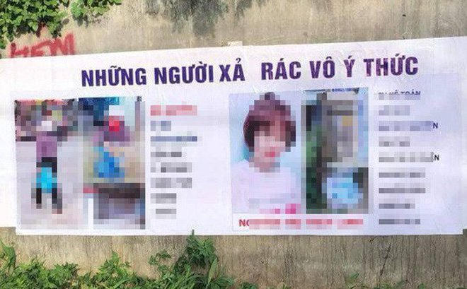 Hình ảnh tấm băng rôn gây tranh cãi những ngày qua.