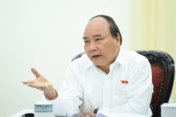 Thủ tướng Nguyễn Xuân Phúc chủ trì cuộc họp.