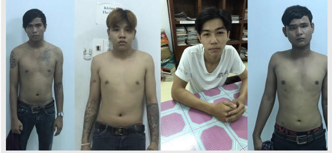 4 tên cướp táo tợn tại cơ quan điều tra.