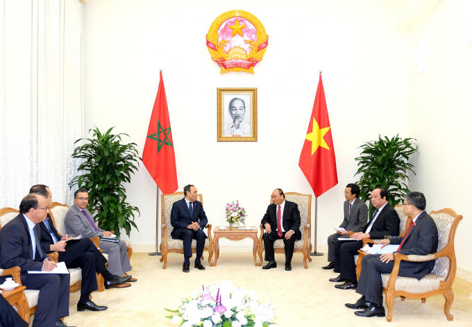 Thủ tướng Nguyễn Xuân Phúc tiếp Chủ tịch Hạ viện Morocco