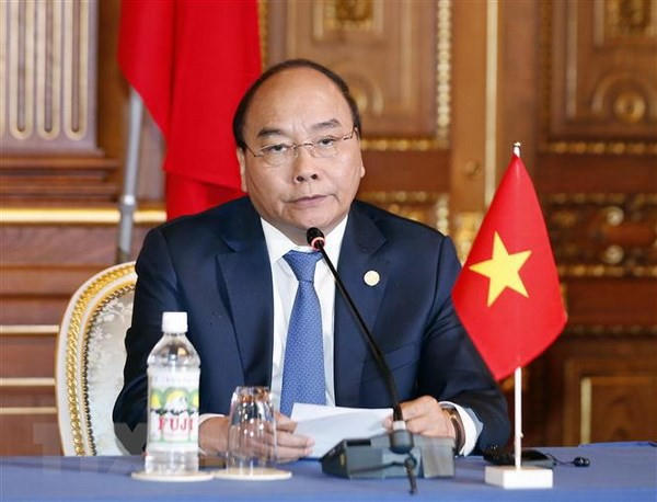 Thủ tướng Nguyễn Xuân Phúc tại Hội nghị cấp cao Mekong - Nhật Bản (ảnh: TTXVN)