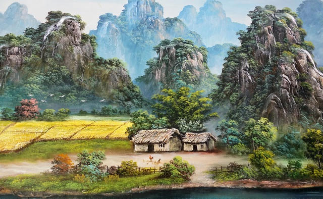 Mỗi bức tranh tường không chỉ thể hiện tài năng của người thợ vẽ mà còn thể hiện gu thẩm mỹ của chính chủ nhà.