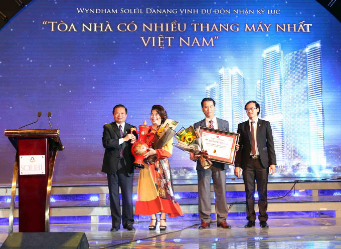 Wyndham Soleil Danang đang sở hữu nhiều kỷ lục Việt Nam. Ảnh: Lê Lâm - TTXVN.