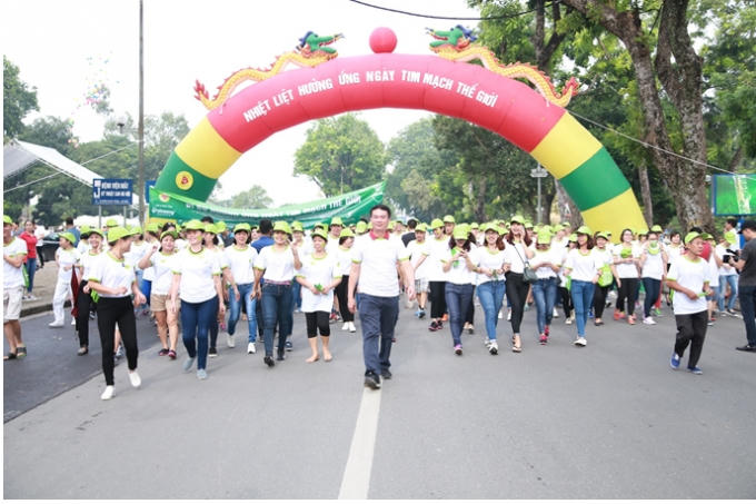 Vinasoy đồng hành hưởng ứng ngày sức khỏe tim mạch thế giới.