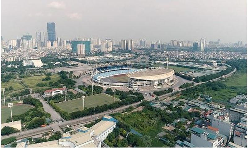 Toàn cảnh khu vực trung tâm hành chính Mỹ Đình