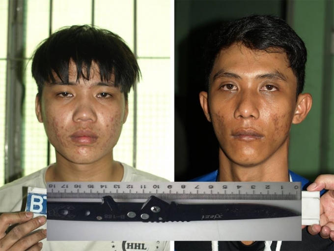 Nhường và Rinh tại cơ quan công an.