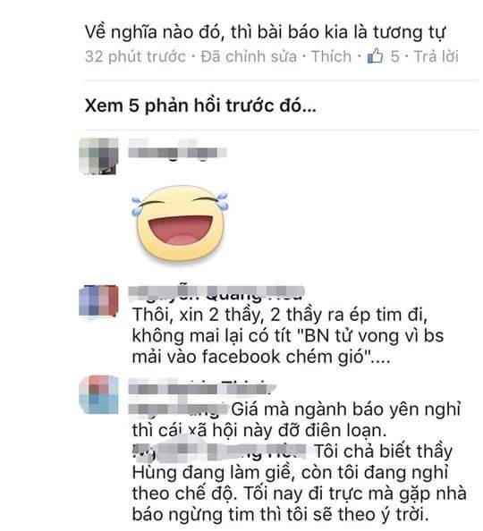 Bình luận của Facebooker Bui Nghia Thinh.