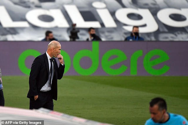 Nỗi thất vọng của HLV Zidane sau thất bại trước Cadiz