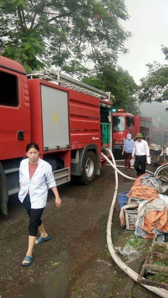 Hiện trường vụ cháy. (Ảnh: Tiến Nguyên)