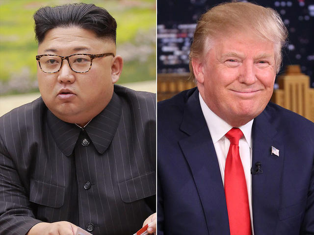 Tổng thống Mỹ Donald Trump (phải) và nhà lãnh đạo của Triều Tiên Kim Jong-un (Ảnh: Getty)
