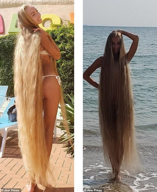 ‘Nàng Rapunzel đời thực’ được đàn ông săn đón vì mái tóc dài gần 2m - ảnh 5