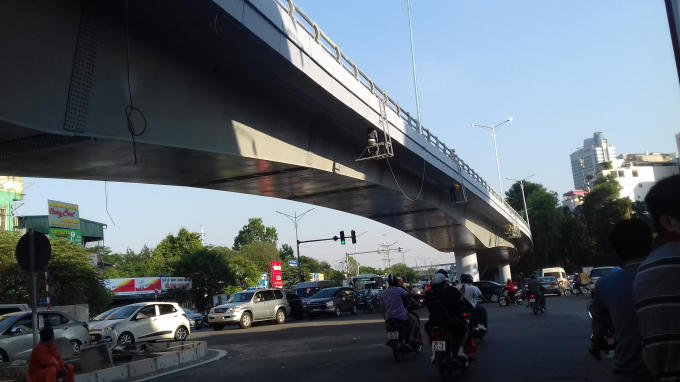 Về cơ bản cầu vượt này đã hoàn thiện.