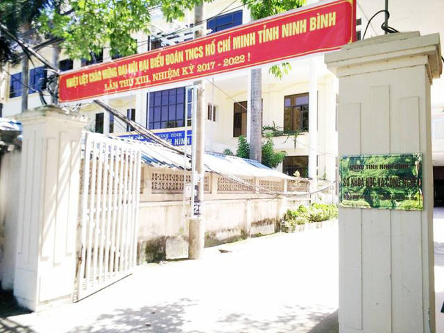 Sở Khoa học và Công nghệ Ninh Bình nơi ông Dũng từng làm Giám đốc.