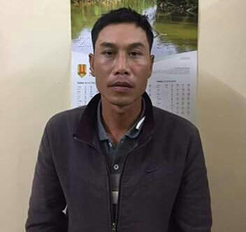 Đối tượng Út tại cơ quan Công an.