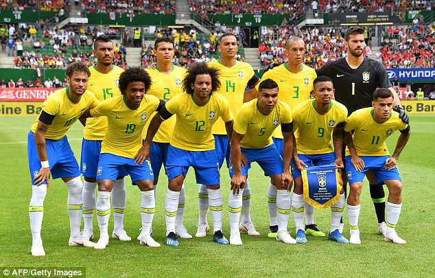 Tỷ lệ đặt cược cho khả năng vô địch World Cup 2018 của Brazil là 9/2 (đặt 2 ăn 9), cao nhất giải