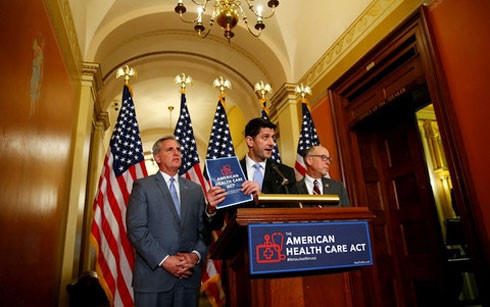 Luật Chăm sóc sức khỏe Mỹ (AHCA) thay thế Obamacare đã được Hạ viện Mỹ thông qua. (Ảnh: AP)