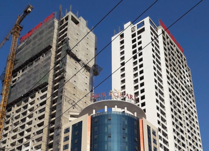 Dự án của Cty CP đầu tư và phát triển đô thị Thăng Long không chỉ vi phạm an toàn lao động còn vi phạm trật tự xây dựng nghiêm trọng.