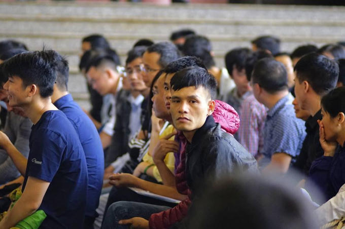 Bị cáo Nguyễn Văn Dương tại phiên tòa xét xử sáng nay.
