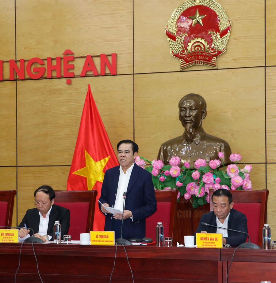 Chủ tịch UBND tỉnh Nghệ An Võ Trọng Hải yêu cầu đảm bảo các điều kiện để khởi công cao tốc Vinh - Thanh Thủy vào 30/4/2026.