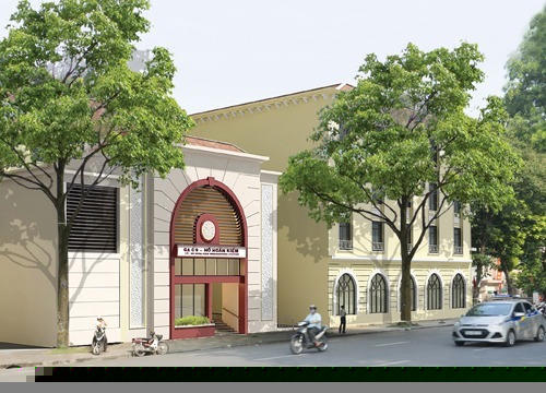 Phối cảnh một cửa ga ngầm trên đường Đinh Tiên Hoàng, thuộc Tuyến số 2 đoạn Nam Thăng Long - Trần Hưng Đạo. Ảnh: VnExpress.vn