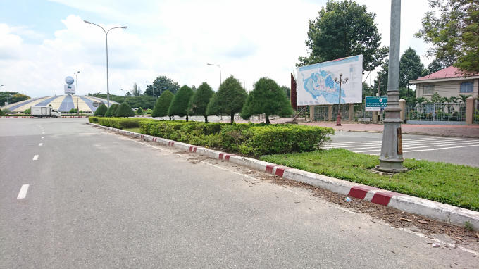 Đoạn đường nơi con ông Tuấn gặp tai nạn.