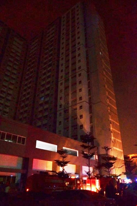 Chung cư HQC Plaza mới bị cháy hồi tháng 7 vì chập điện.