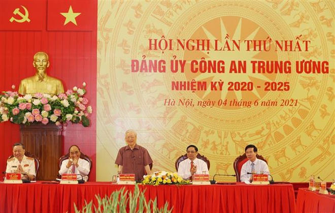Tổng Bí thư Nguyễn Phú Trọng phát biểu tại buổi lễ (Ảnh: Trí Dũng- TTXVN). 