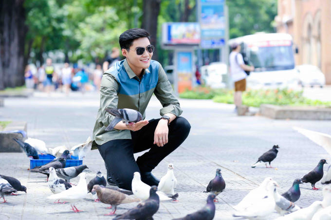 Người mẫu Quang Hùng.