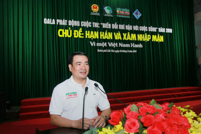 Ông Nguyễn Văn Toàn – Tổng biên tập Tạp chí Môi trường và Cuộc sống – Trưởng ban Tổ chức Cuộc thi phát biểu tại lễ phát động.