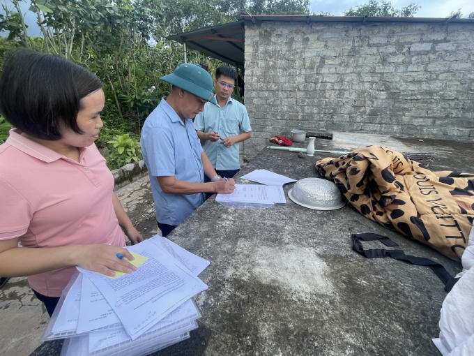 Một số các hộ dân vi phạm hành chính.