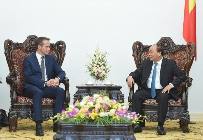 Thủ tướng Nguyễn Xuân Phúc bày tỏ vui mừng khi nhận thấy quan hệ hữu nghị và hợp tác giữa Việt Nam và Đan Mạch không ngừng phát triển.
