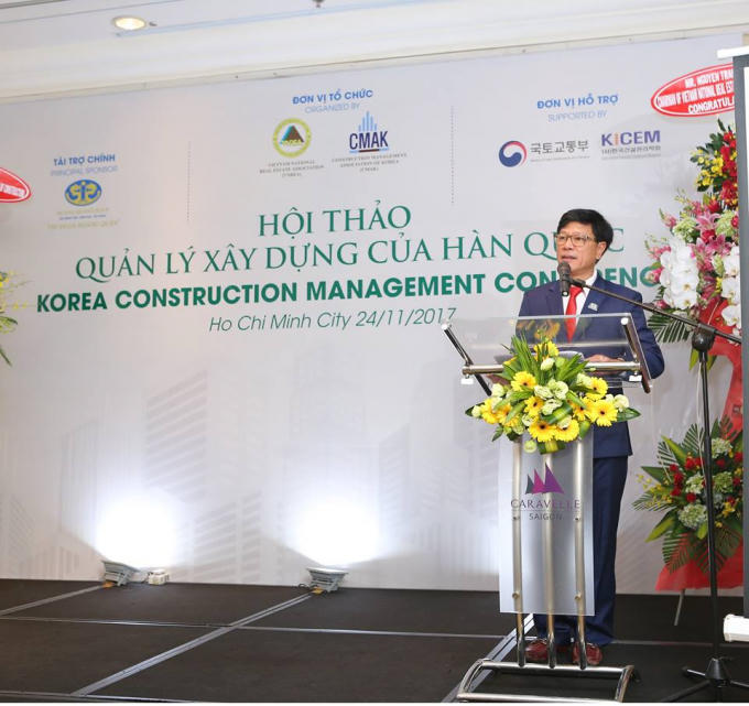 Ông Trương Anh Tuấn- Chủ tịch tập đoàn Hoàng Quân phát biểu tại buổi lễ