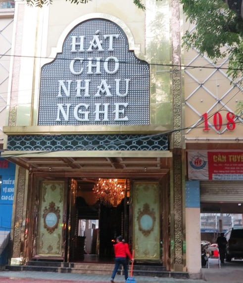 Quán karaoke 108 Phan Đình Phùng, nơi xảy ra vụ việc nổ súng đêm 29/9.
