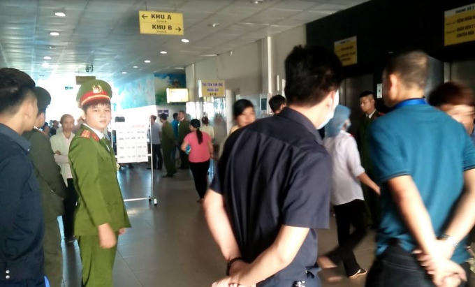 Công an phong tỏa hiện trường Bệnh viện sản nhi Bắc Ninh.