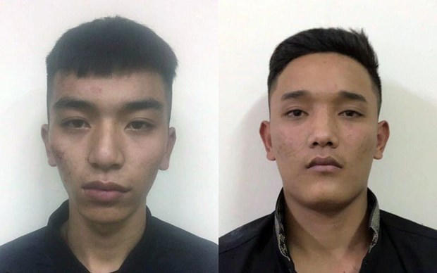 Lê Văn Quân (trái) và Đặng Tuấn Anh. (Ảnh: Công an Hà Nội)