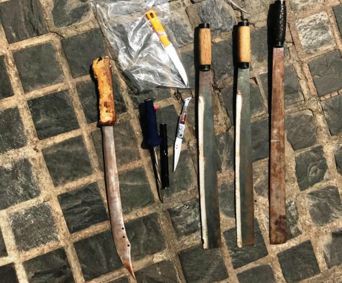 Hung khí mà lực lượng chức năng thu được.