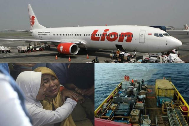 Năm 2018 cũng là năm mà Indonesia cũng chứng kiến thảm họa hàng không khi máy bay Boeing số hiệu JT610 của hãng hàng không Lion Air đã bị rơi xuống biển Java khi vừa cất cánh di chuyển khỏi thủ đô Jakarta vào ngày 29/10. Toàn bộ 189 người trên máy bay đã thiệt mạng. (Ảnh: Getty)
