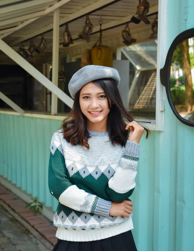 Thí sinh Lê Thị Hoài Thương – SBD: 22 – Sinh viên chuyên ngành Báo Đa phương tiện, Khoa Báo chí