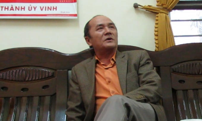 Ông Đỗ Đình Thông - Đội phó Đội quản lí trật tự đô thị TP Vinh.