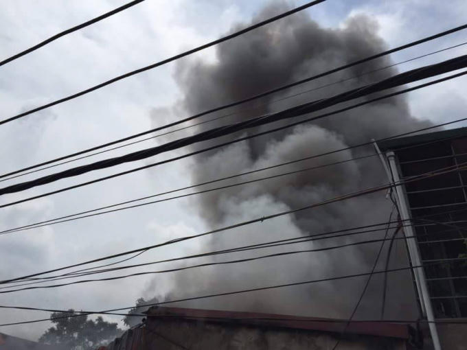 Đ&aacute;m ch&aacute;y xảy ra rất may kh&ocirc;ng bị thiệt hại về người