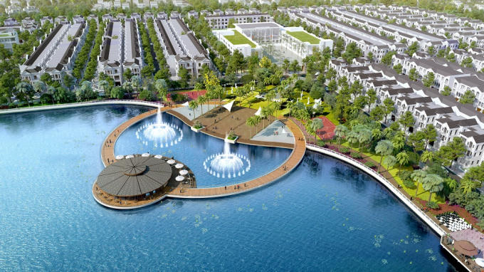 Hệ thống cảnh quan xanh mát với hơn 70ha cây xanh; 12,4ha mặt hồ Harmony và 18,8km kênh đào giúp Vinhomes Riverside vượt qua nhiều đối thủ mạnh để giành được giải thưởng danh giá bậc nhất thế giới.