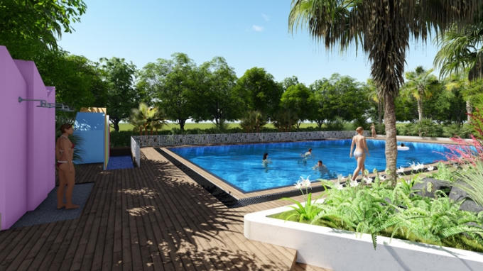 Ecohome Phúc Lợi còn là dự án nhà ở giá rẻ hiếm hoi có bể bơi cùng những tiện ích nổi bật khác.