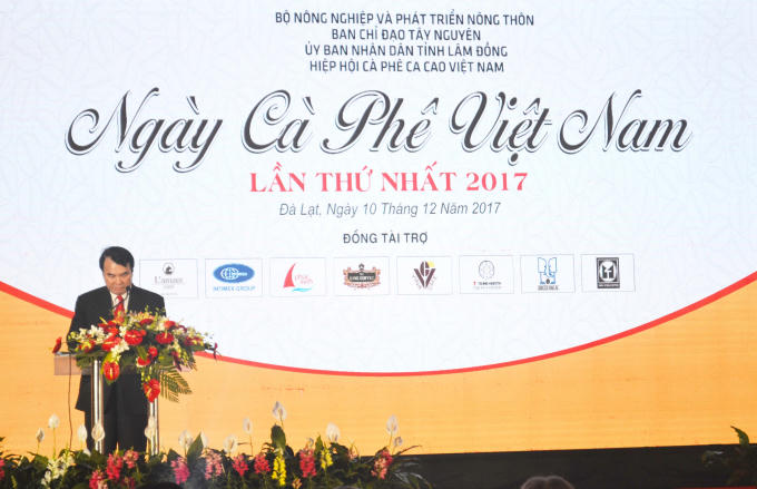 Ông Phạm S- Phó Chủ tịch UBND tỉnh Lâm Đồng phát biểu tại buổi khai mạc.