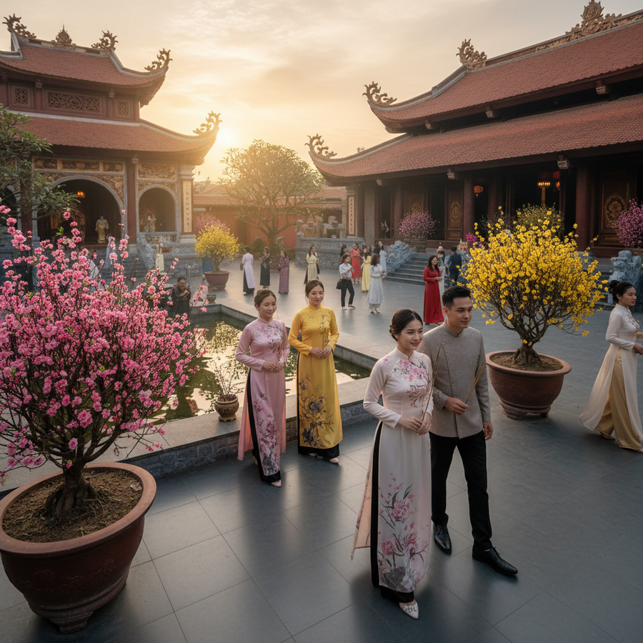 Ngày xuân là dịp để mọi người cùng du xuân lễ chùa cầu may song việc giữ gìn những quy tắc ứng xử văn minh nơi công cộng vẫn là điều vô cùng thiết yếu. (Ảnh: Phạm Duy)