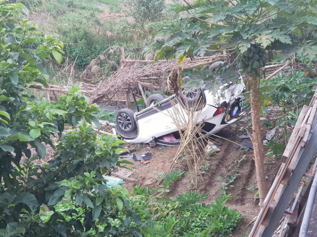 Hiện trường vụ tai nạn.