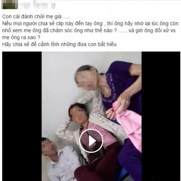 Đoạn clip được chia sẻ rộng rãi trên mạng xã hội Facebook.
