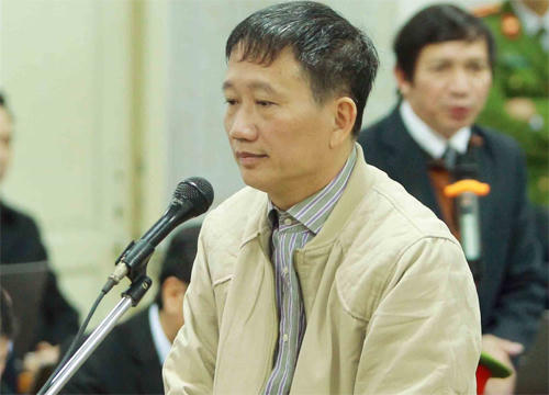 Trịnh Xuân Thanh có đơn xin rút kháng cáo trước khi mở phiên tòa phúc thẩm. (Ảnh: TTXVN trong phiên sở thẩm trước đó).